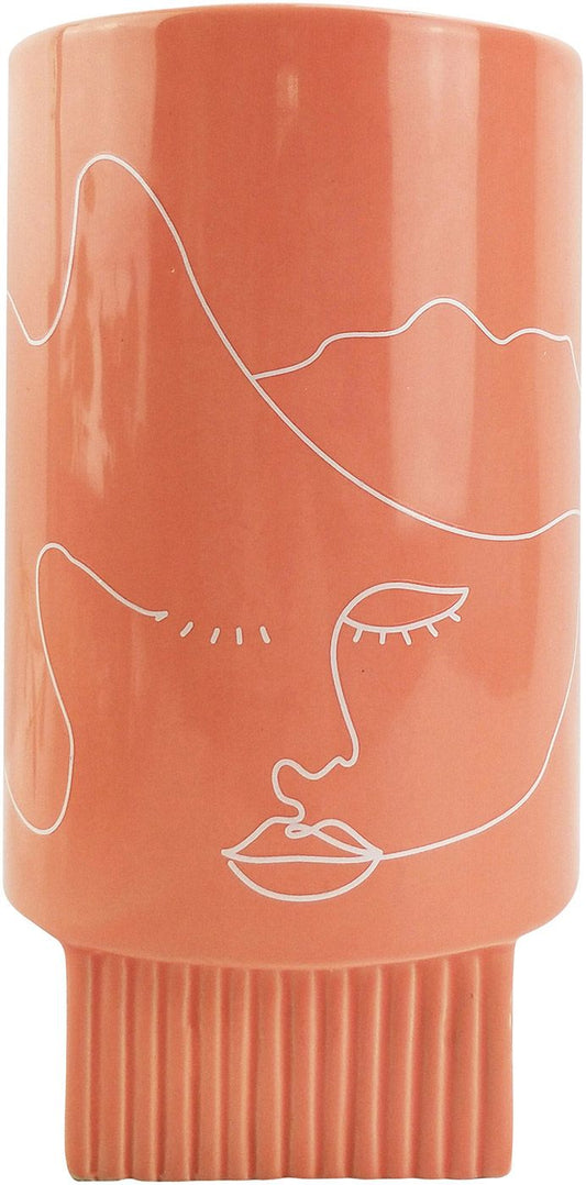 Nova Face Vase Pink 22cm